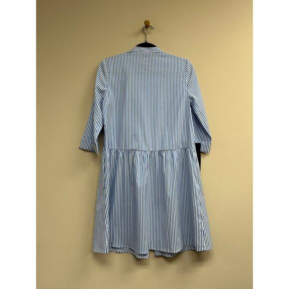 TUCKERNUCK Blue Stripe Royal Shirt Dress XS - NWT - Picture 5 of 5